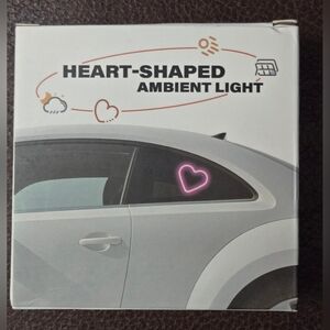 Heart-Shaped Ambient Light  LED Car Window Accent
